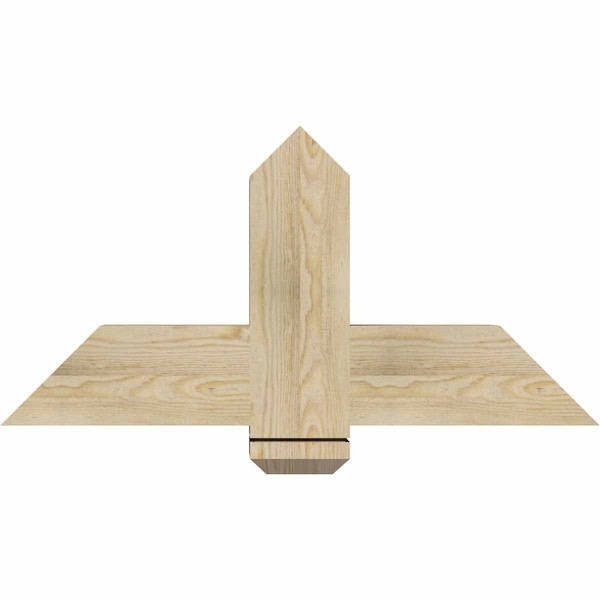 Ekena Millwork Eugene Rough Sawn Timber Gable Bracket, Douglas Fir, 36"W x 18"H x 6"D x 6"F, 12/12 Pitch GBW036X18X0606EUG00RDF - main
